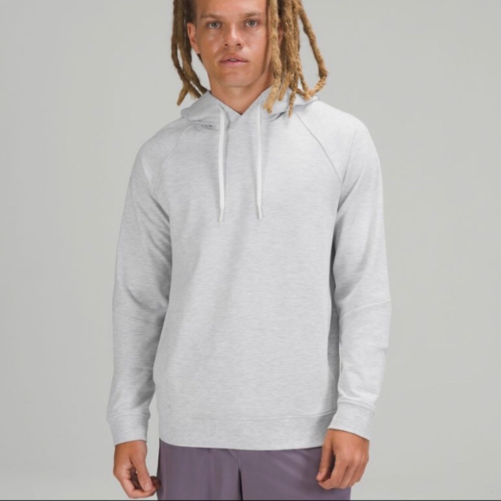Lululemon City Sweat Pullover Hoodie size XXL Heathered Ultra Light Gray